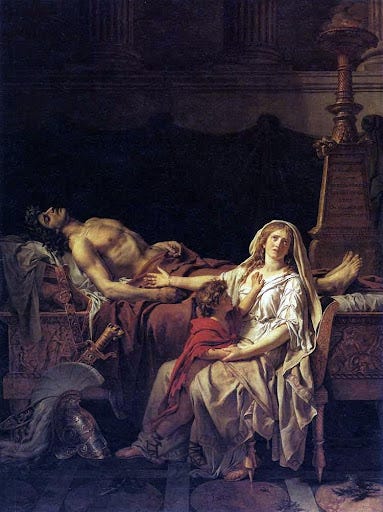 Il mito interpretato da Jacques-Louis David