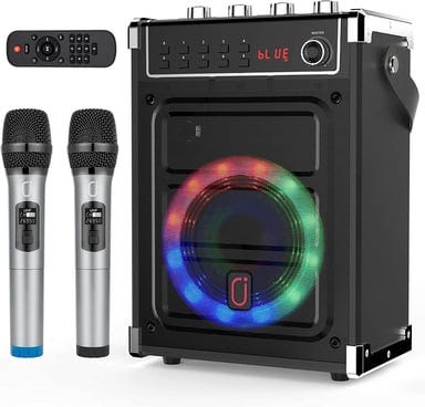 Mini Karaoke Machine,Karaoke Machine for Kids and Adults,Cute Karaoke with  Microphone Set,Portable Bluetooth Speaker with Microphone,Retro Handheld