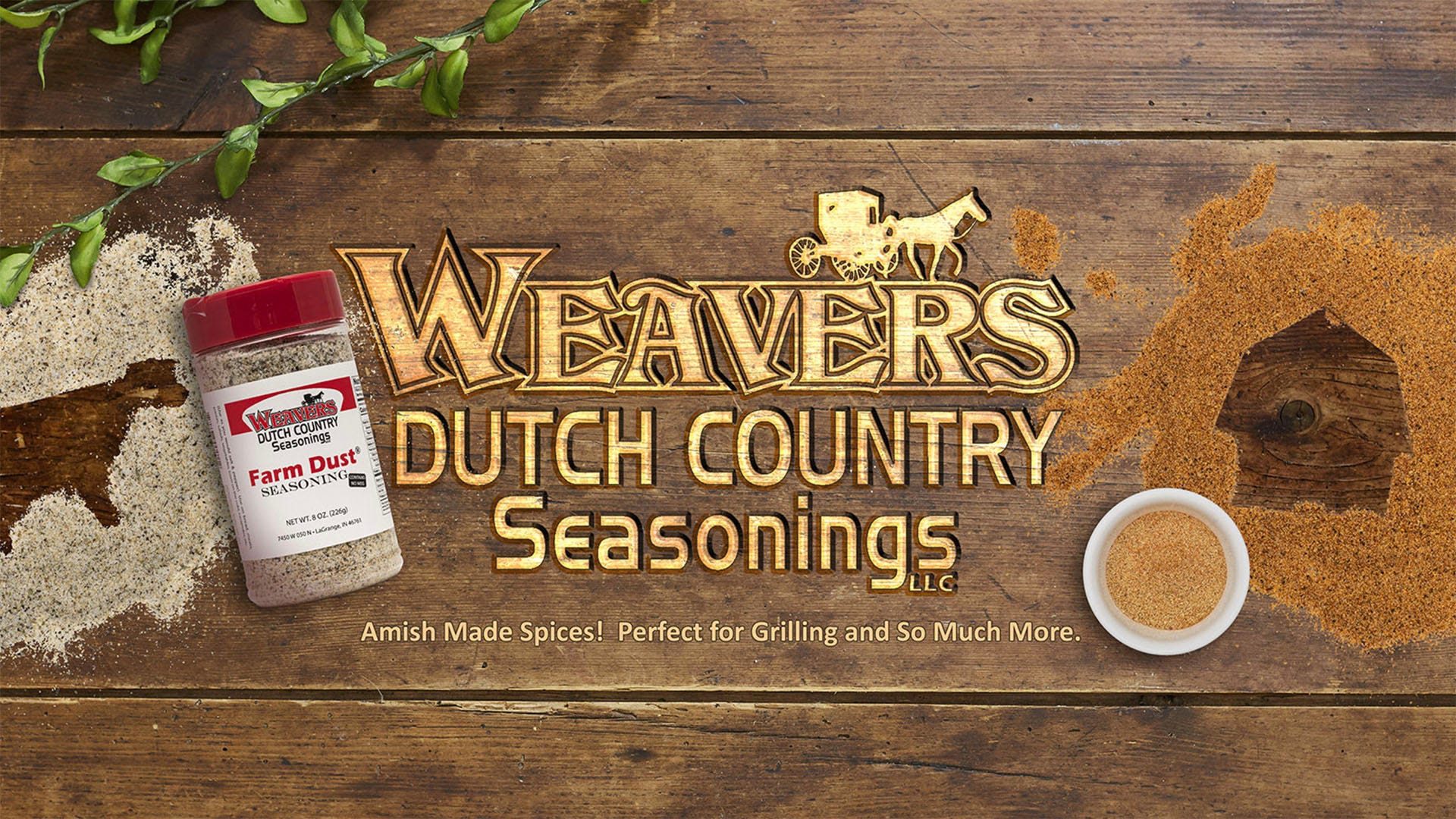 Weavers Dutch Country Seasonings Farm Dust All Natural Himylayan Salt