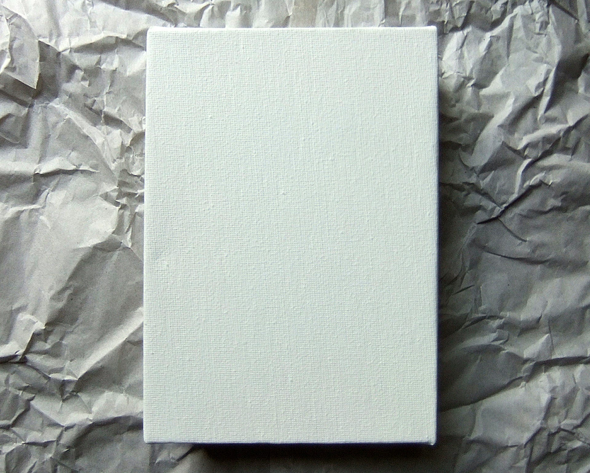 The Blank Canvas Covered in White