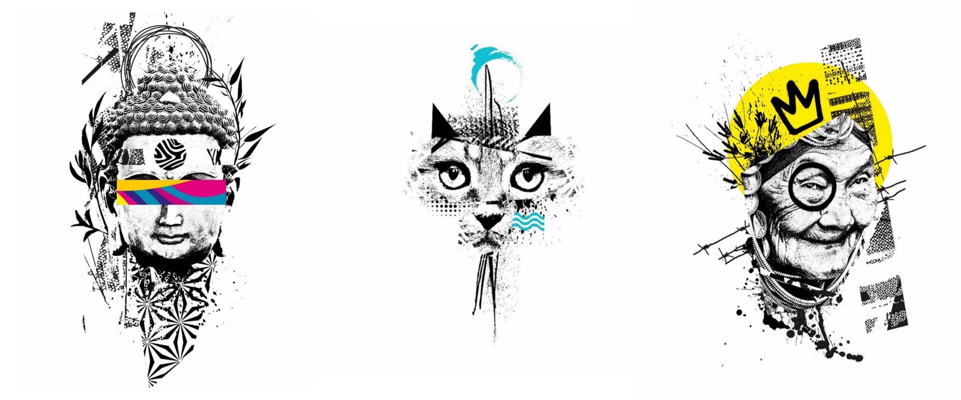 Desenho de Tatuagem de Catrina para Colorir - Colorir.com