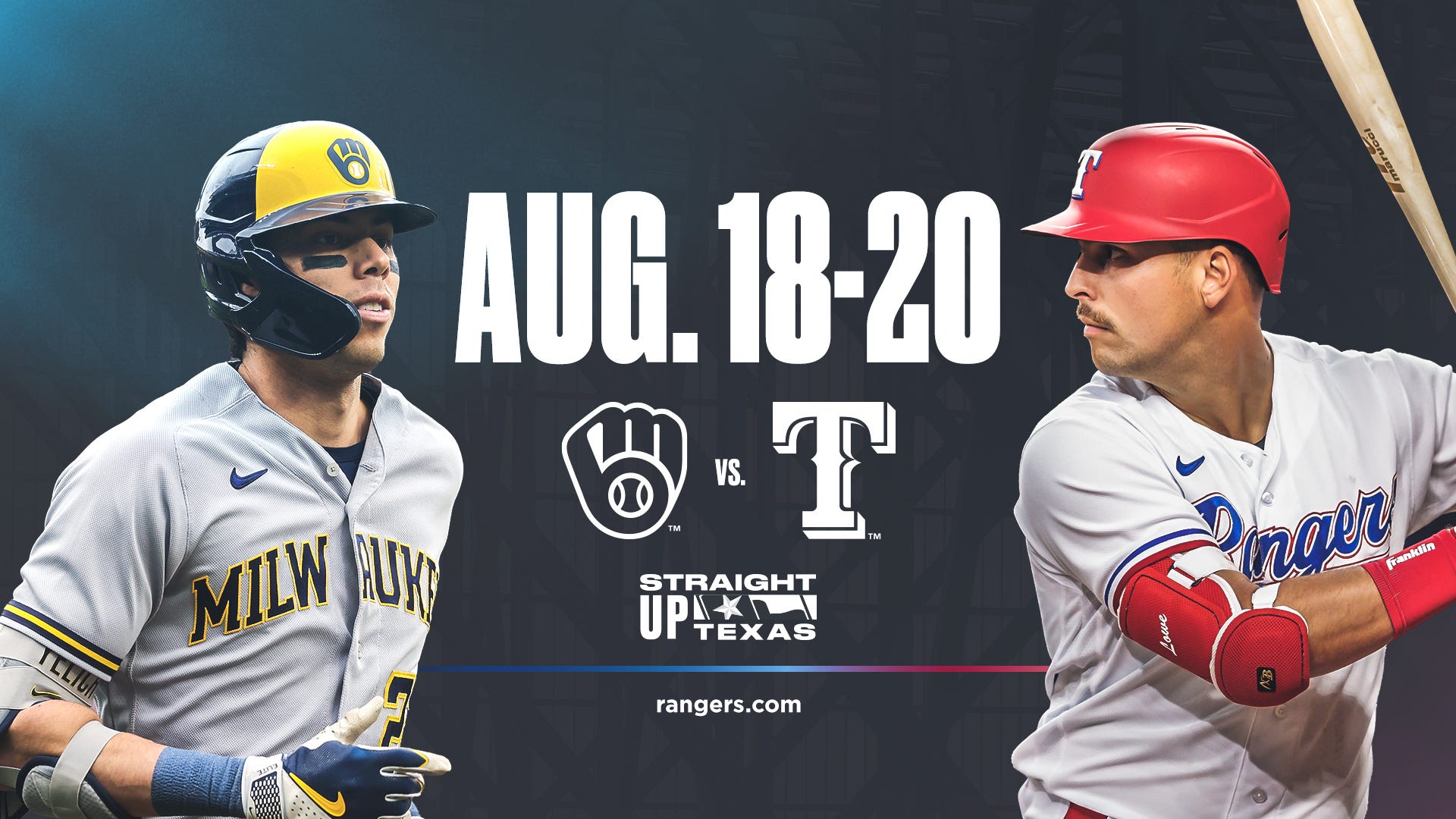 Rangers vs. Brewers Preview: August 18–20 at Globe Life Field, by Texas  Rangers PR, Rangers Rundown, Aug, 2023