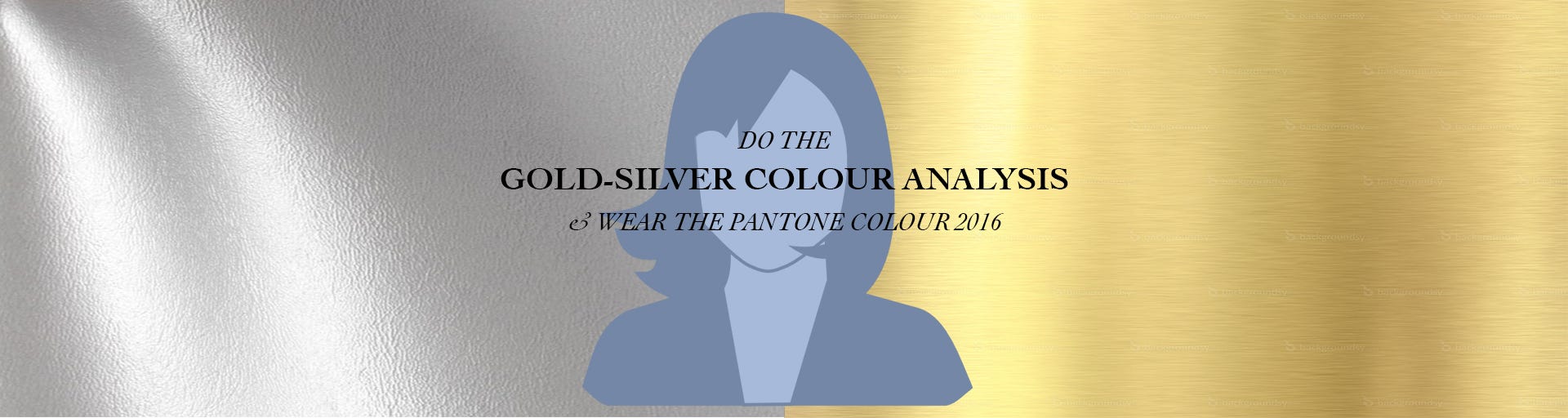 Color Analysis 2-Part Drape Set Gold-Silver