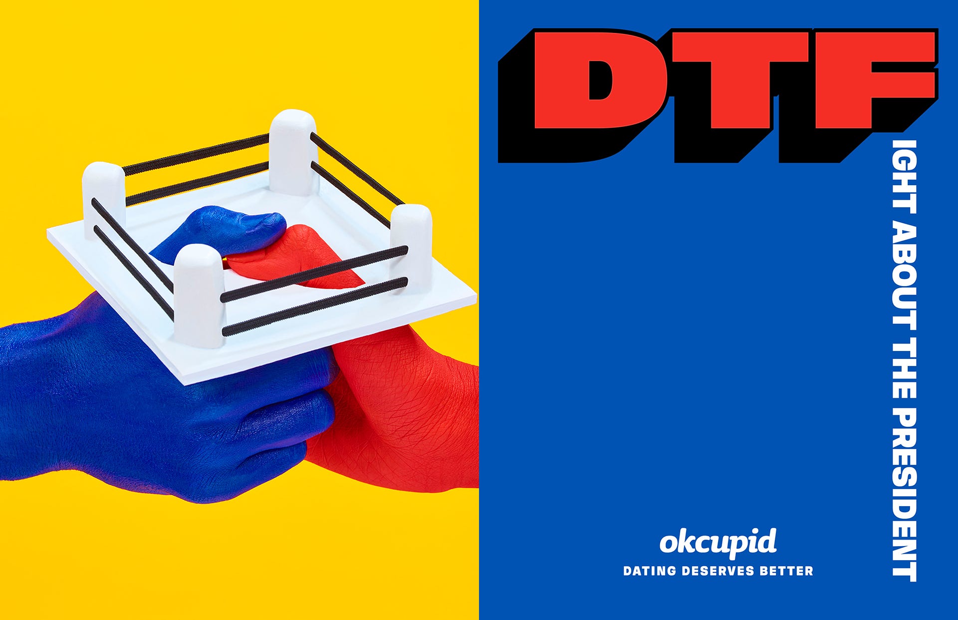 More images from our DTF campaign revealed, by OkCupid