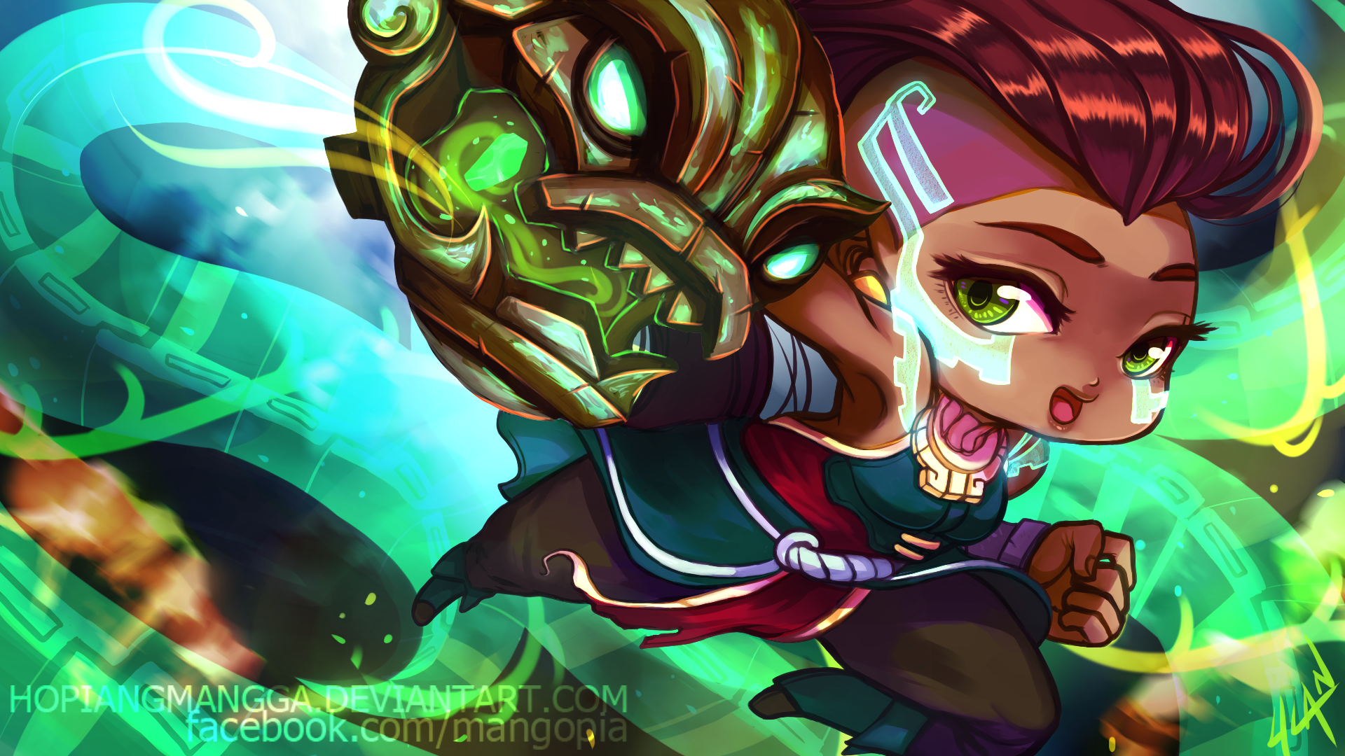 My fanart of Illaoi from League of Legends. One of My gav