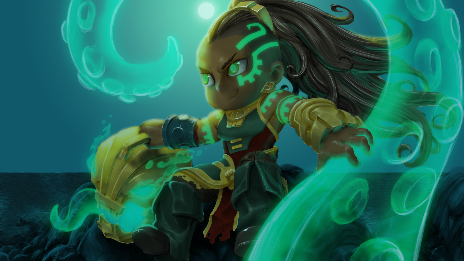mechbunnies on X: Did some #Illaoi fanart! She just got released and is  the coolest character. #LeagueOfLegends #riotgames   / X