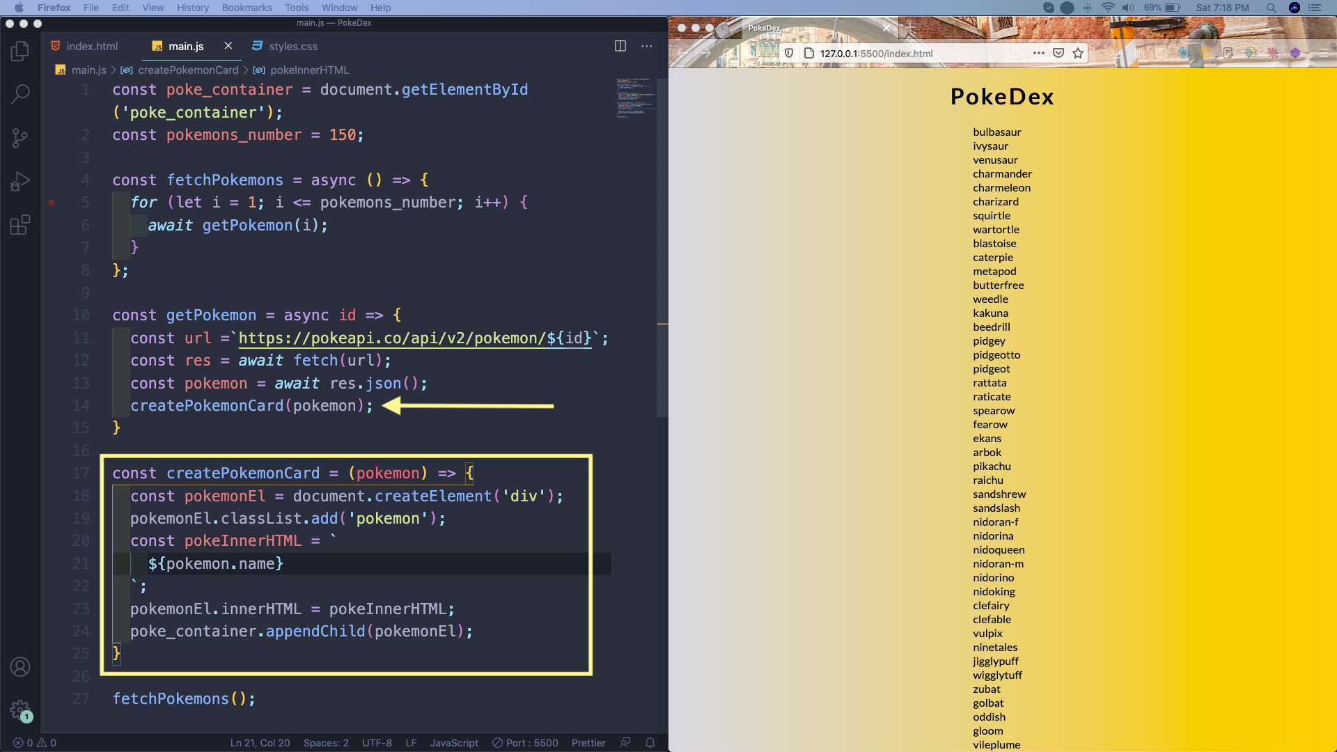 Pokedex Challenge  Javascript Exercises