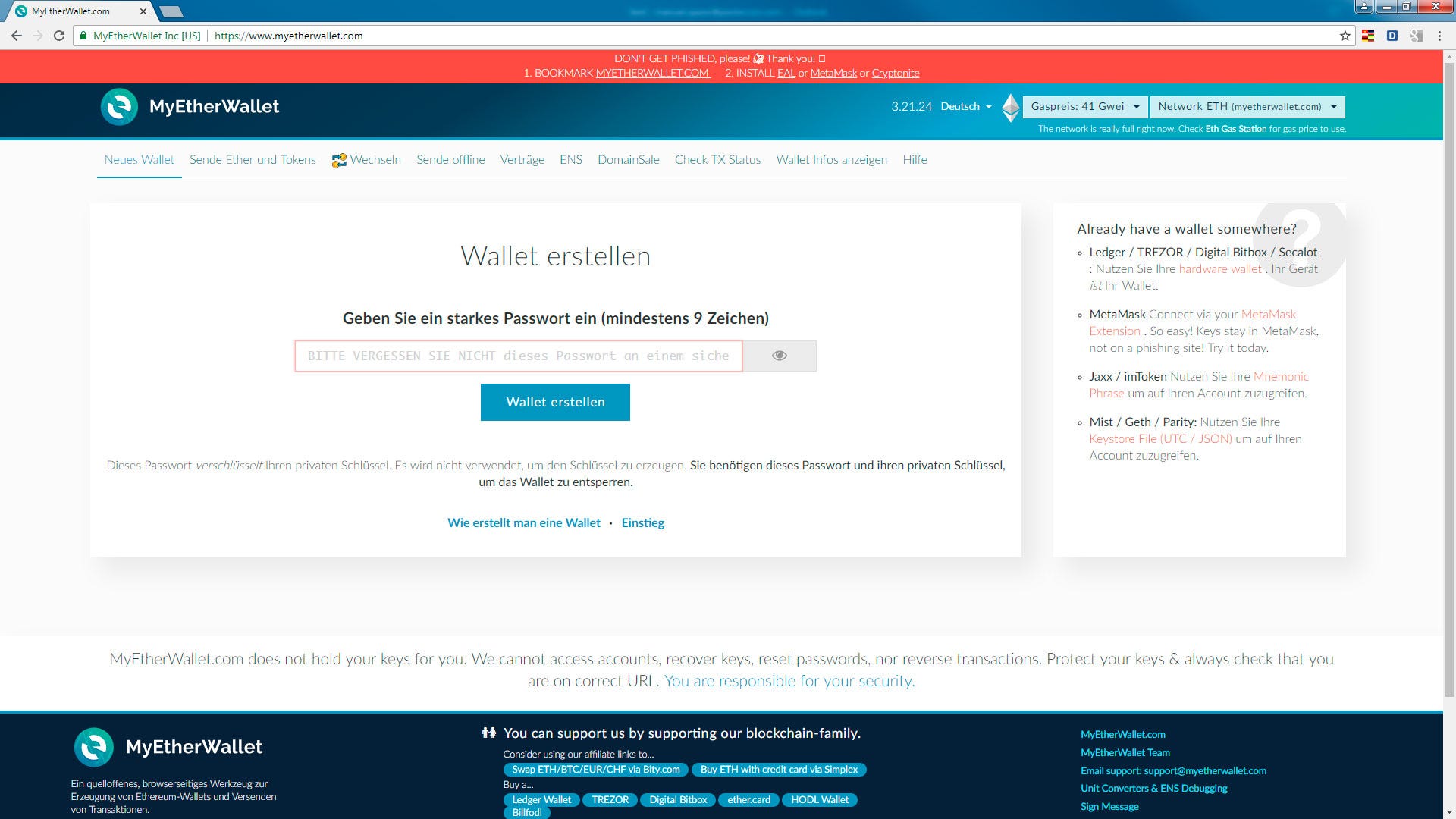 Install Metamask. and use with MyEtherWallet (MEW)… | by Pantercon -  Panterzone | Pantercon | Medium