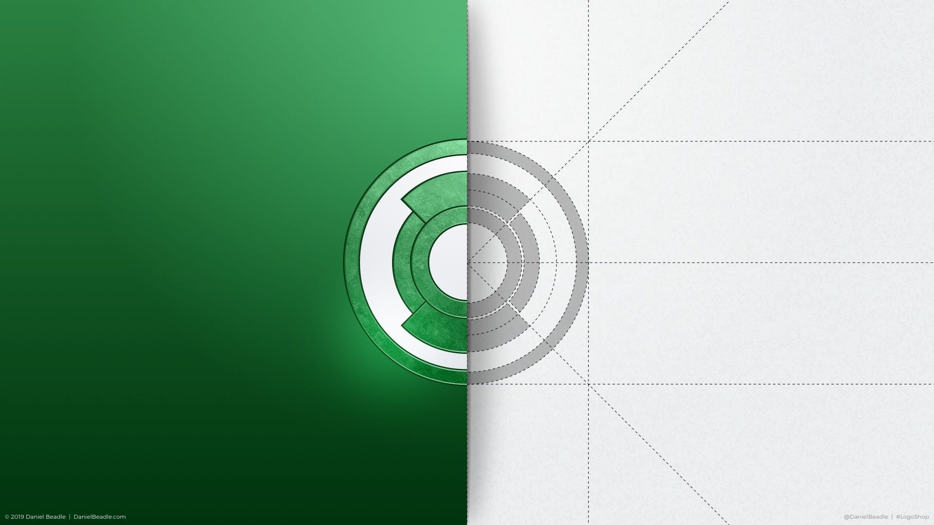 LogoShop Part 7: Green Lantern. Crafting a distinctive mark for the… | by  Daniel Beadle | Medium