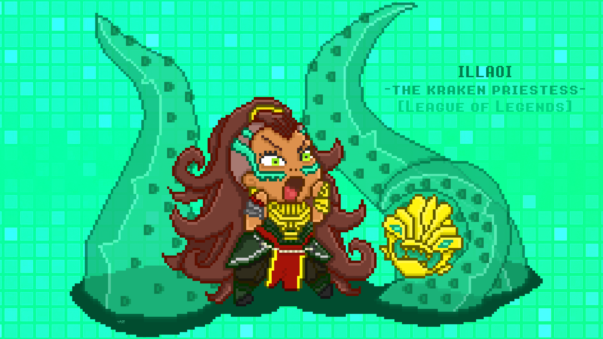 Illaoi The Kraken Priestess  League of legends, Priestess, Fan art