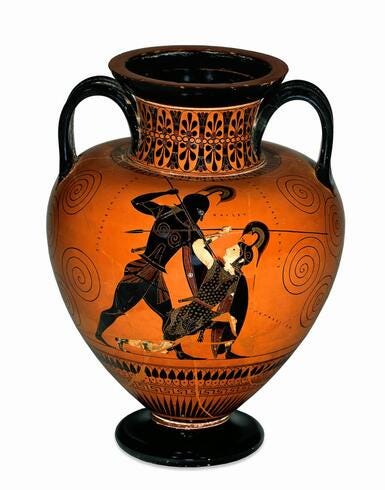 Object 2: Achilles slays Penthesilea Amphora
