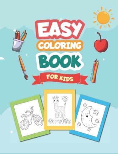 Read pdf Easy Coloring Book For Kids: Toddler coloring book with 100 ...