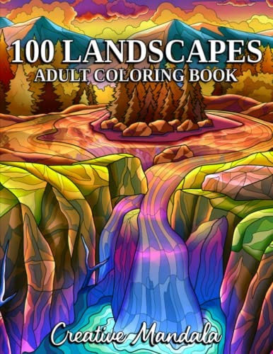 Download pdf 100 Landscapes: A coloring book with tropical beaches ...