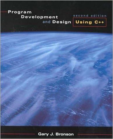 Program Development and Design Using C Second Edition 2nd Edition pdf ...
