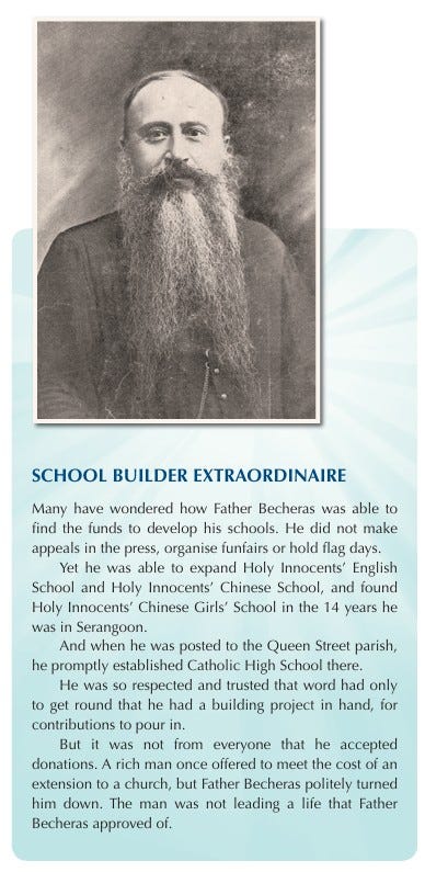 Feature of Fr Édouard Bécheras in Montfort coffeetable book