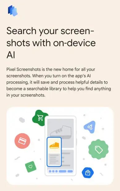 Google Pixel 9: search screenshot
