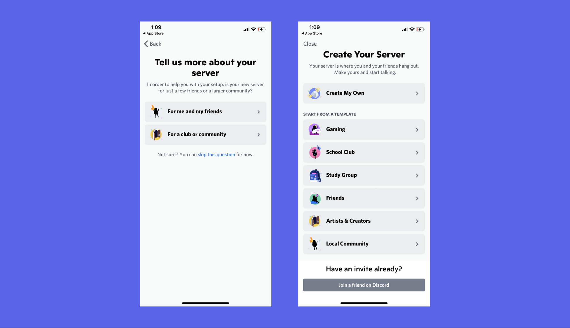 Discord Onboarding Flow  Onboarding, App ui design, App interface