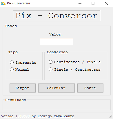 Píx: Aplicativo que converte Pixels em Centímetros e vice-versa | by  Rodrigo Cavalcante | Medium