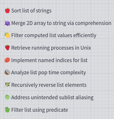 Python List and Lists. fruits = [‘Lemon 🍋’, ‘Pineapple 🍍’… | by God of ...