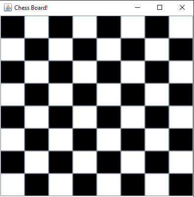 Simple Checkerboard program using Java Swing for beginners | by J M ...