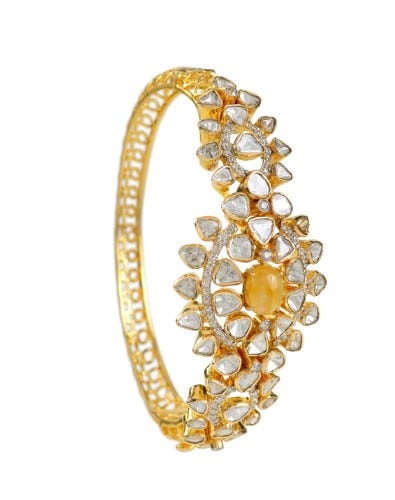 Indian gold bracelet designs for women at KrishnaJewellers.com. | by