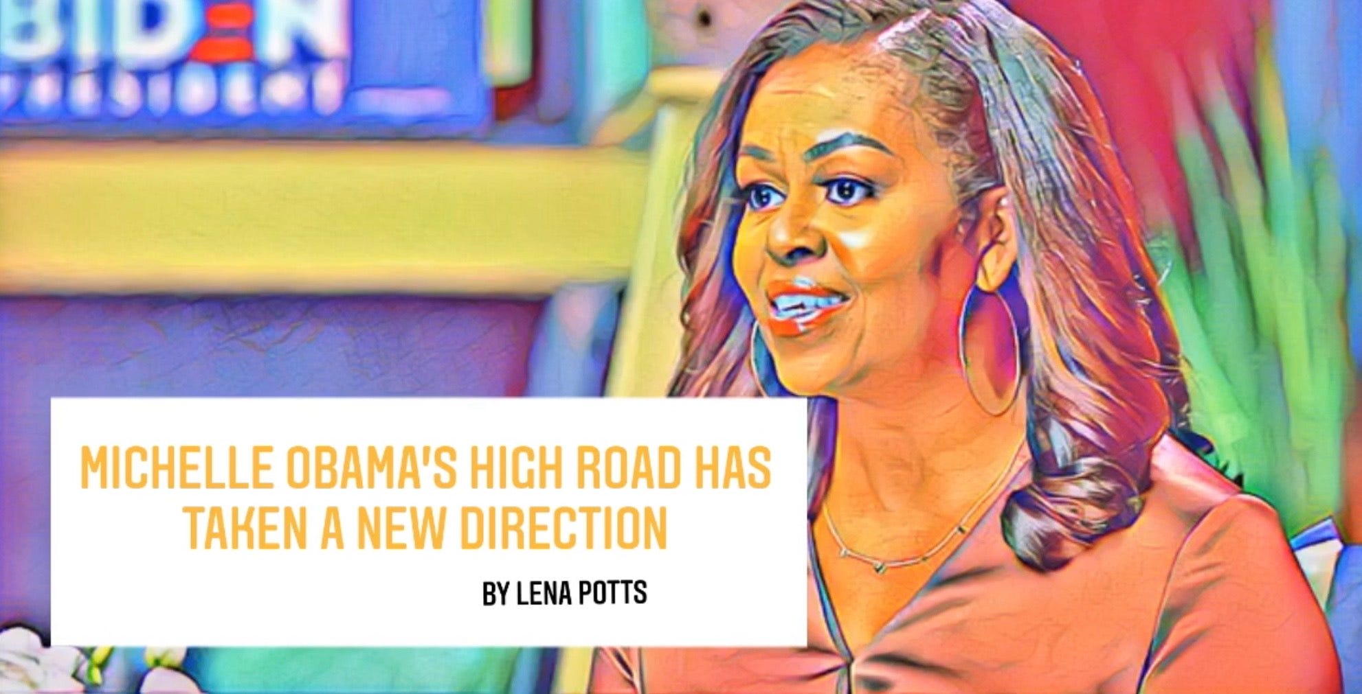 Michelle Obamas high road has taken a new direction by Lena Potts tartmag Medium