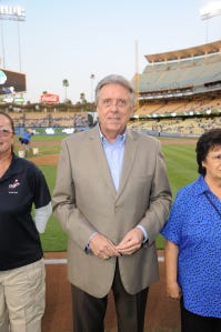 Lasorda returns to Dodgers' bench on 84th birthday - The San Diego  Union-Tribune