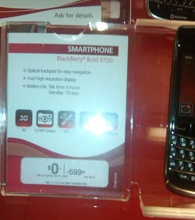 Price drop for the Rogers BlackBerry 9700?