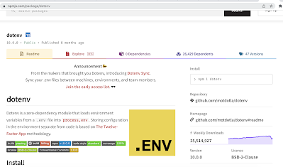 Dotenv, how to use dot env to create environment variables for software ...