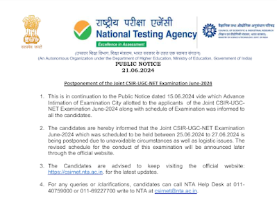 Joint CSIR-UGC-NET Examination June 2024 Postponed: Use This Time Wisely