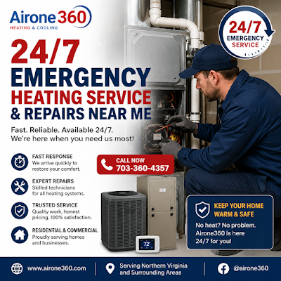 Heating Emergency Repair, Cooling & Plumbing Services | For Emergency Call 703–360–4357
