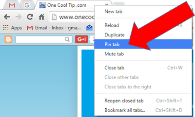 How to Use “Pin Tab” to be More Effective with Google Chrome | by  www.OneCoolTip.com | Medium