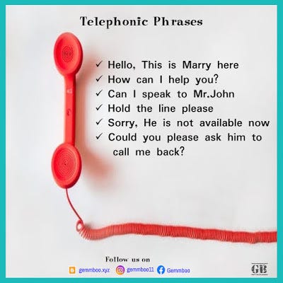 How to speak in Phone Call | Telephonic Phrases | Telephone Conversation |  How to communicate effectively over phone call | Telephonic Interview | by  Gemmboo | Medium