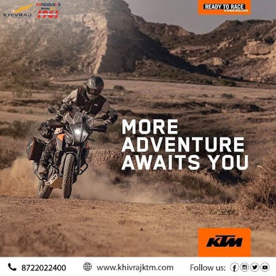 ktm 390 adventure travel