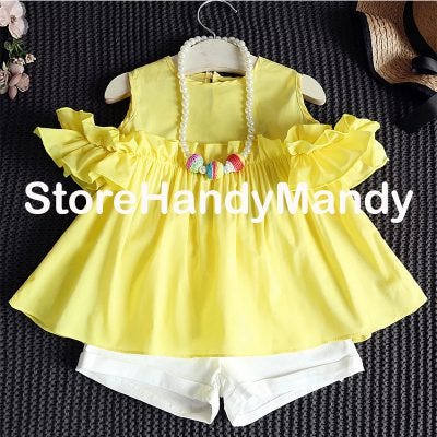 Sandy Love Pareo Set (Yellow)