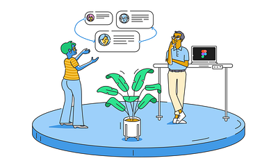 Cover illustration for Three tips for building complex prototypes in Figma