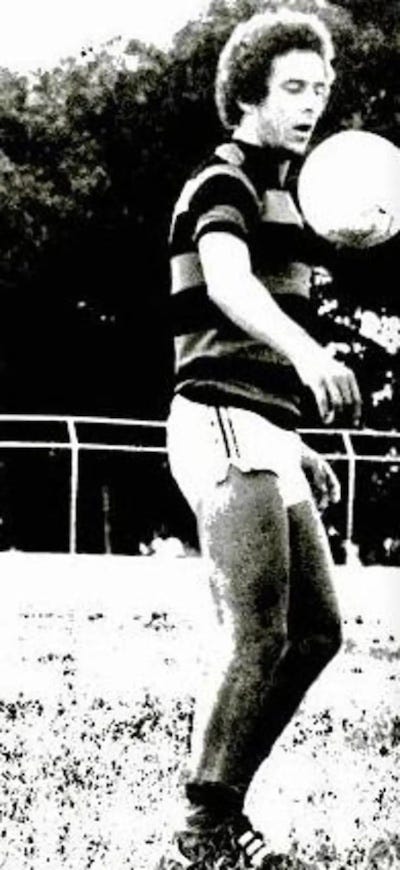 Sena no Vitória em 1977 (Foto Cortesia de Milton Filho)