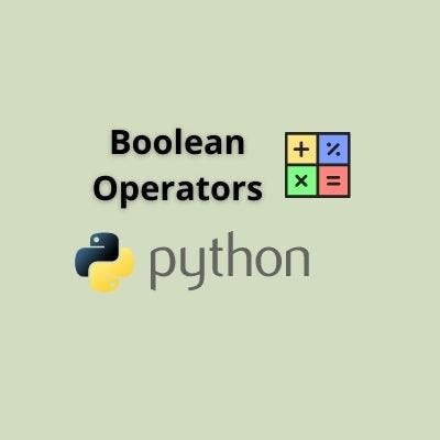 Boolean Operators in Python. Boolean Operators are the drivers that ...