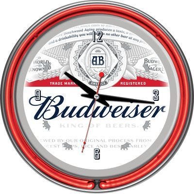 Timeless tradition Budweiser wall on sale clock