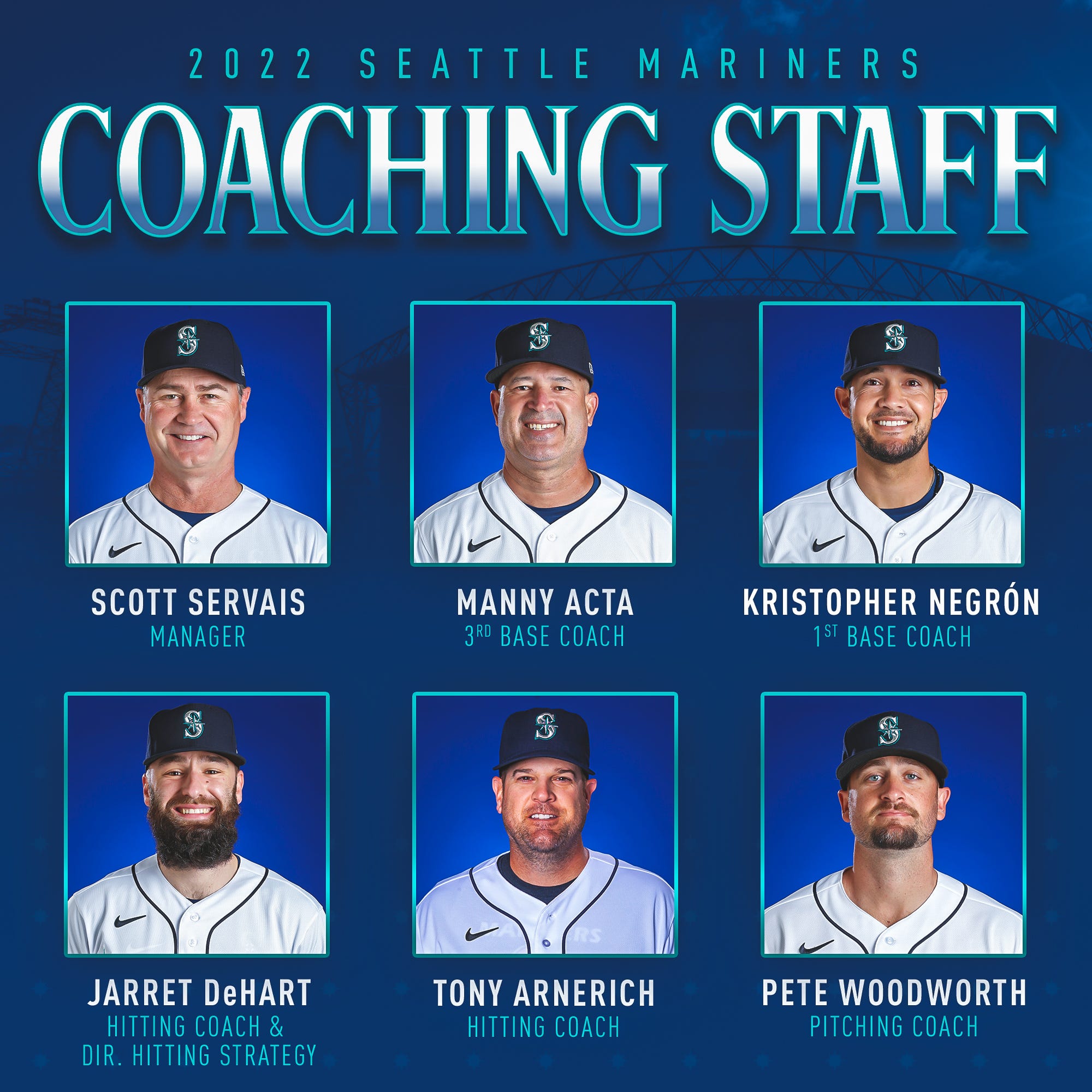 Mariners Announce 2022 Major League Coaching Staff | by Mariners PR | From  the Corner of Edgar & Dave