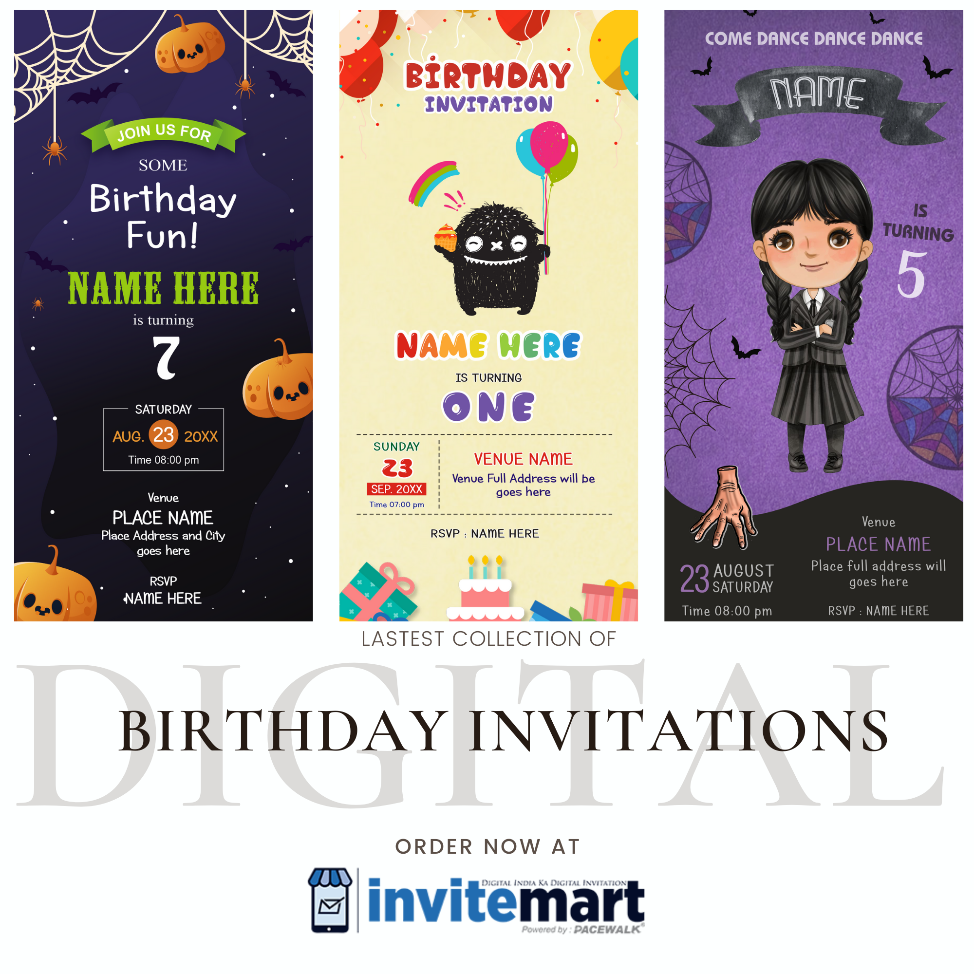 Birthday Invitation Cards & Templates