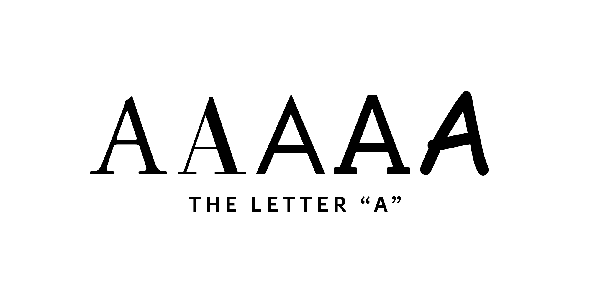 The Letter “A” — The Architecture Behind