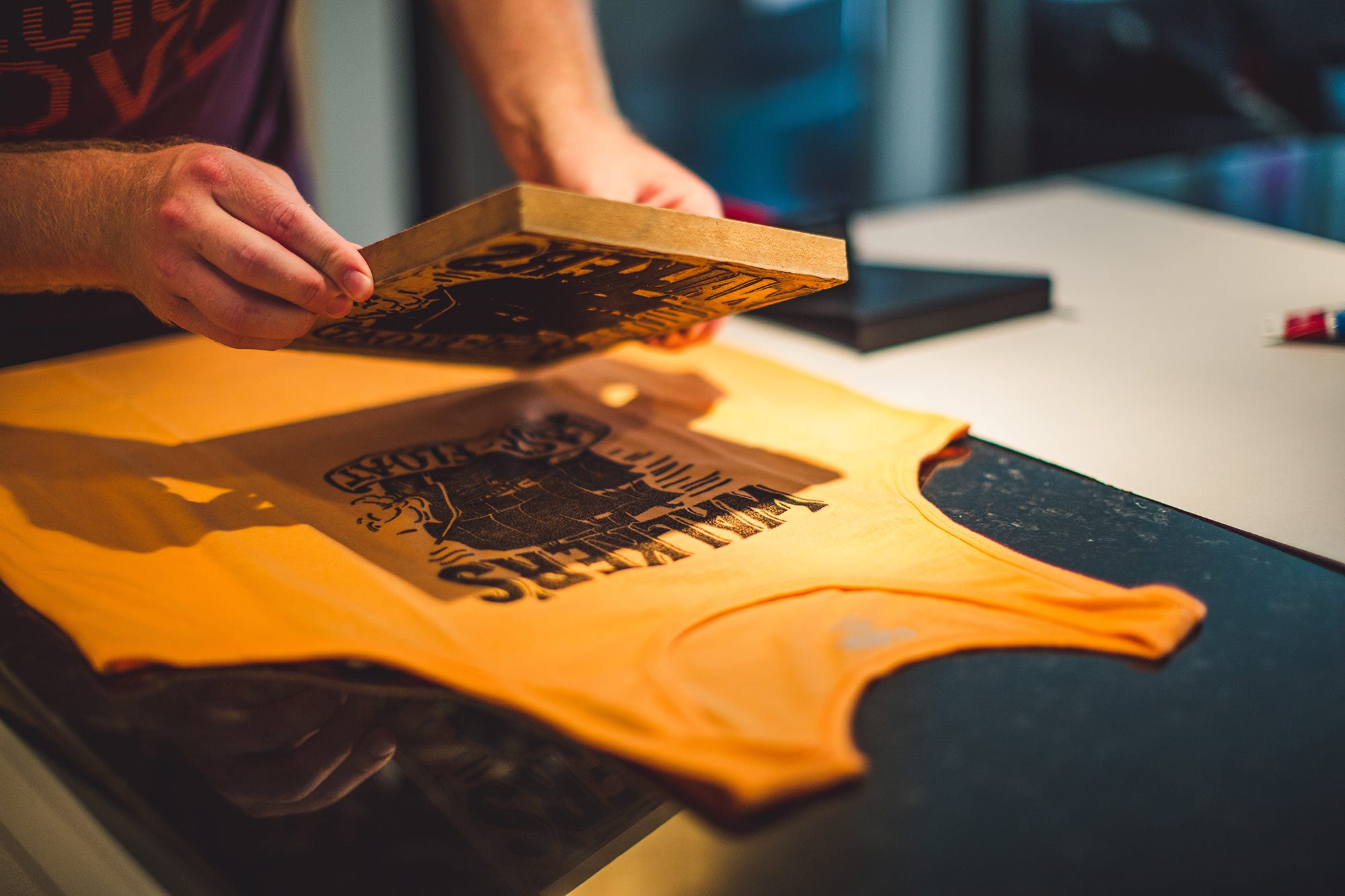 Block printing t-shirts. My experience printing on fabric using… | by Jake  Reed | Medium