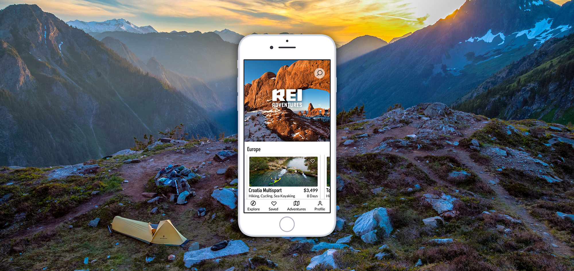 REI Adventures — Mobile App Design Concept, by Thomas Amador
