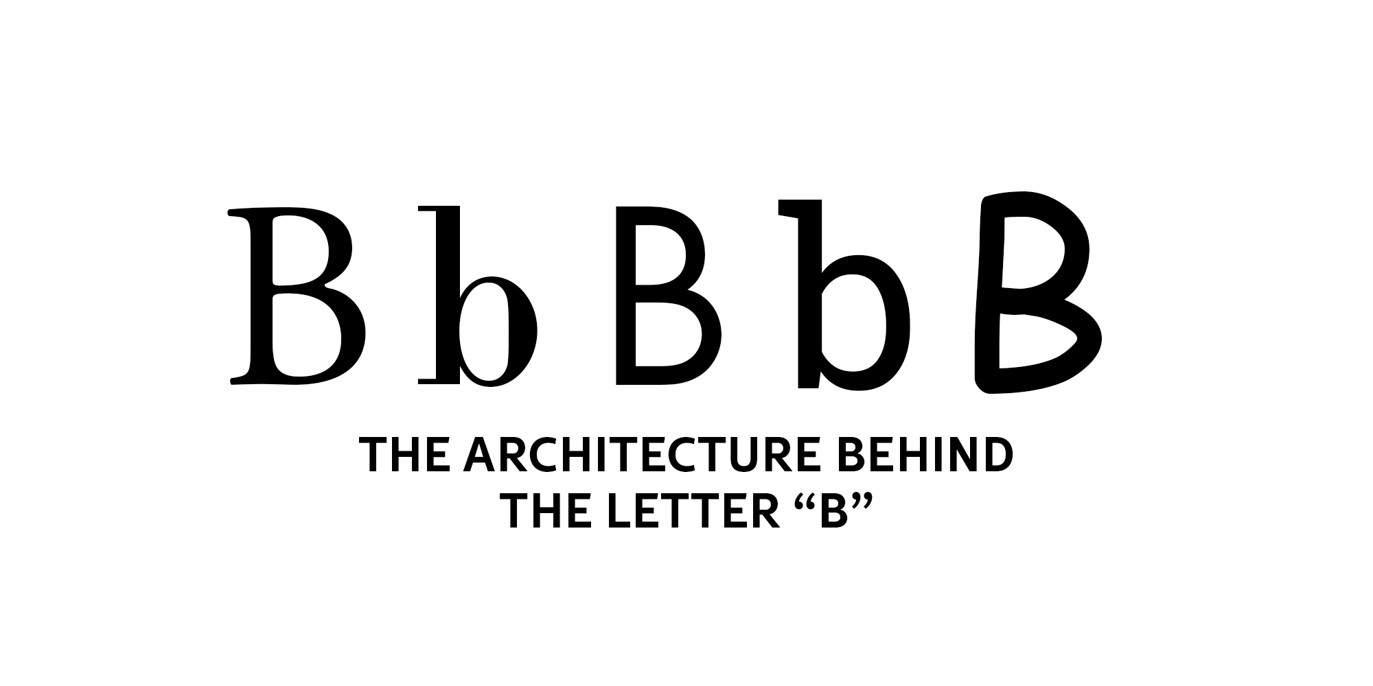 The Letter “B” — The Architecture Behind, by Dobromir Kostadinov, Design  Guidance