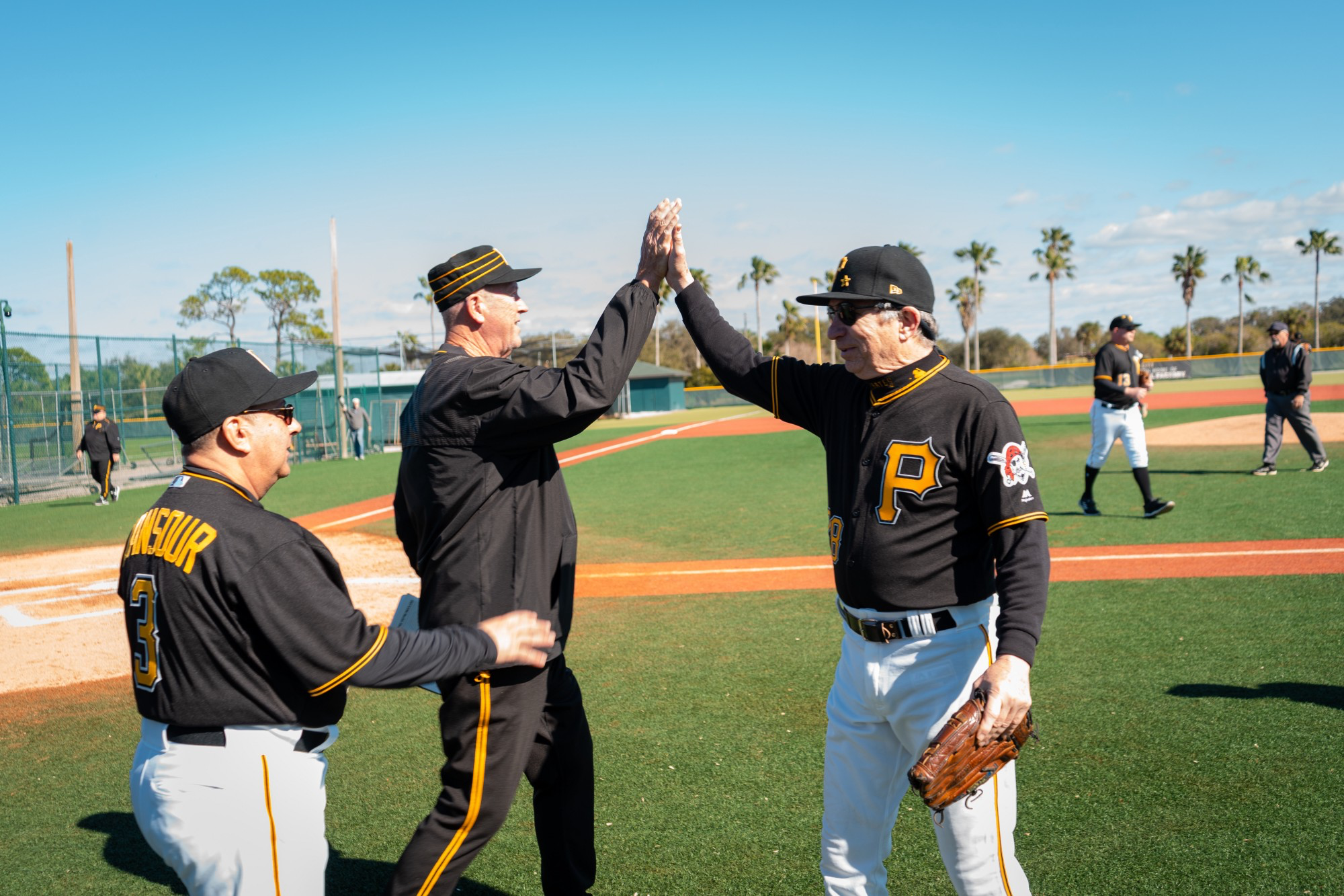 Meeting up with Pirates from a bygone era at fantasy camp