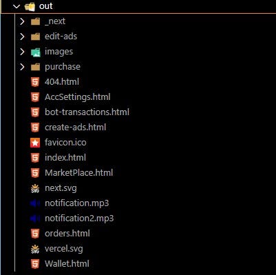 After a successful build, if the folder and file structure looks like this, the specific file names do not matter. It means the build was successful.