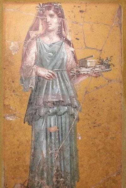 ancient roman paintings women