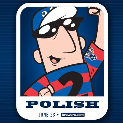 brewers polish sausage shirt