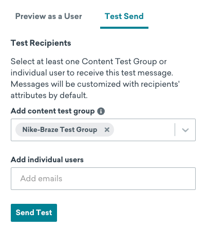 Braze Internal Groups: Content Test Group & Seed Group